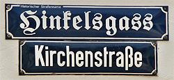Kirchenstraße in Dudweiler, historischer Straßenname Hinkelsgass